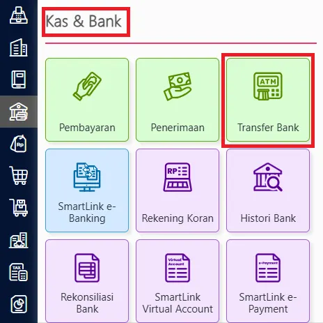 membuat transfer bank